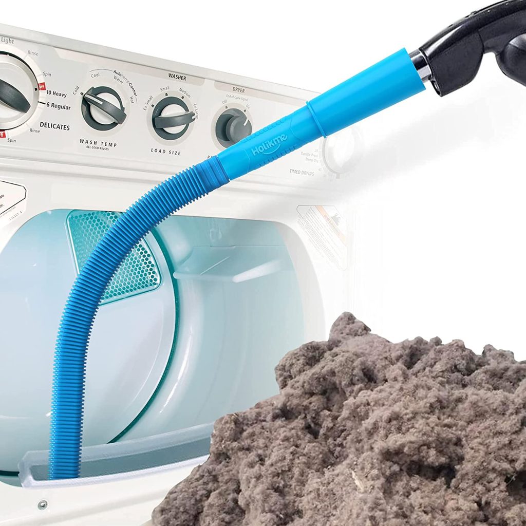 Lint cleaner vacuum hose attachment