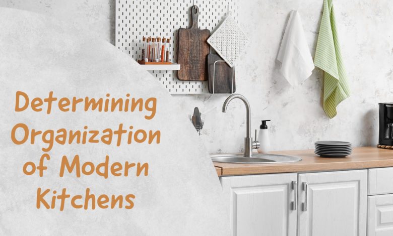 Determining organization of modern kitchens